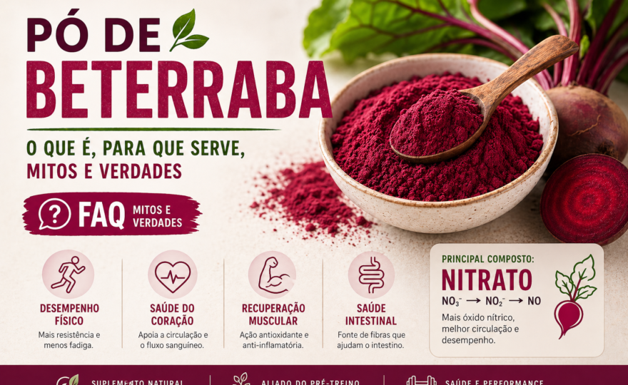 O que é o pó de beterraba? Para que serve, mitos e verdades