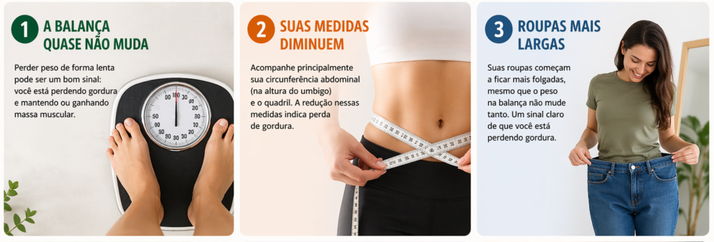 3 sinais de perda de gordura